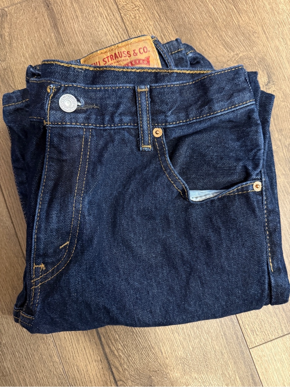 Levi's Men's Deep Indigo Straight Jeans